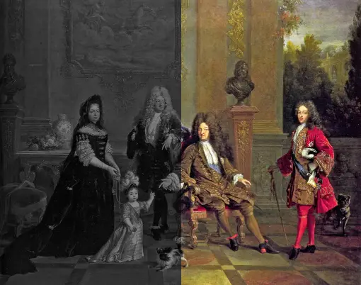Ludwig XIV. 1711 (Montage)